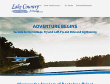 Tablet Screenshot of lakecountryairways.ca